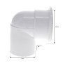 90° Threaded Elbow for Concrete Spa – 50 mm