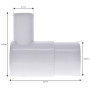 Coude 90° 1" vers 3/4"