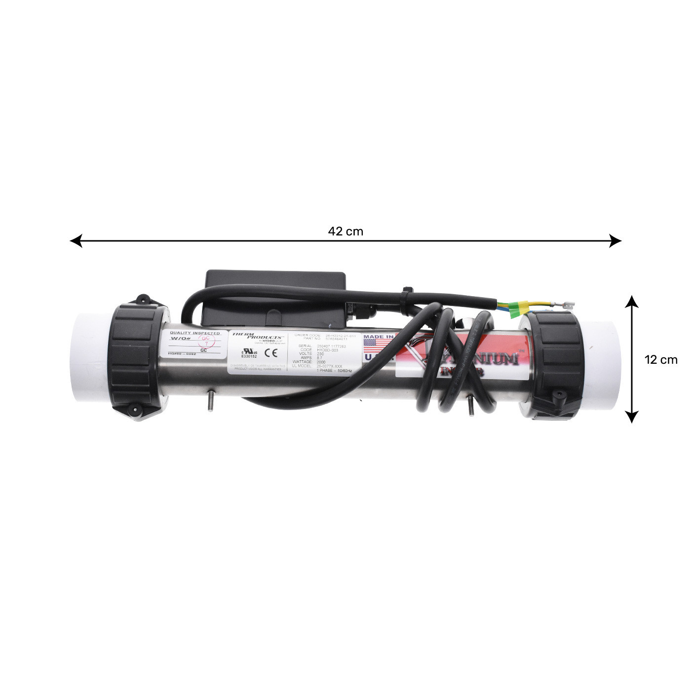 Astrel 2kW Titanium Heater PFEAT2110000 WITH SENSOR
