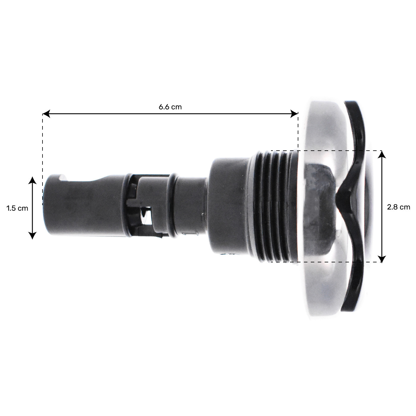 "Jet Wellis Ã clipser 2"" (57mm) - noir"