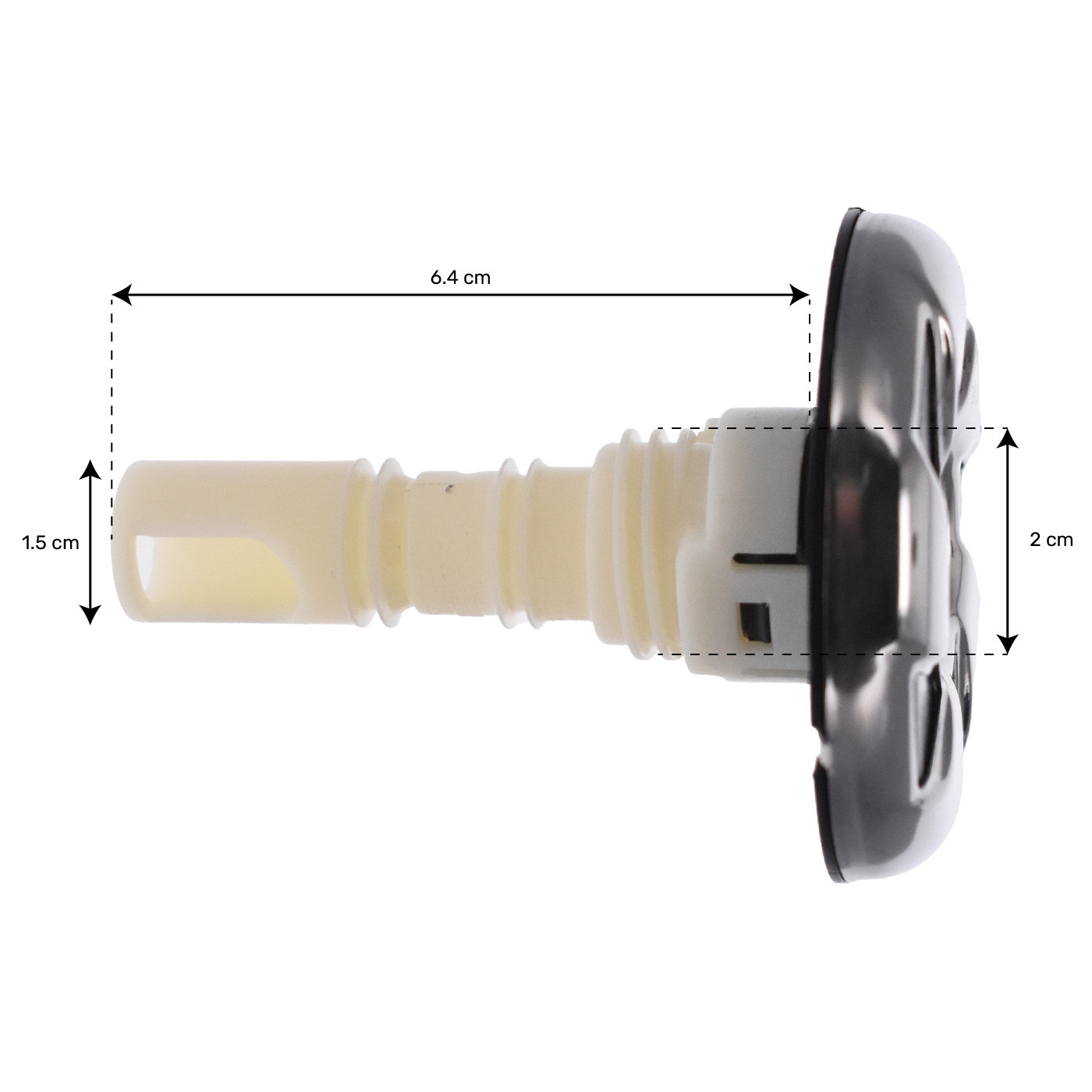 "Jet 2"" EURO Directionnel Noir INOX/ABS Noir Calspas®"