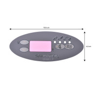 Whirlpool-Bedienfeldfolie SP601 oval grau