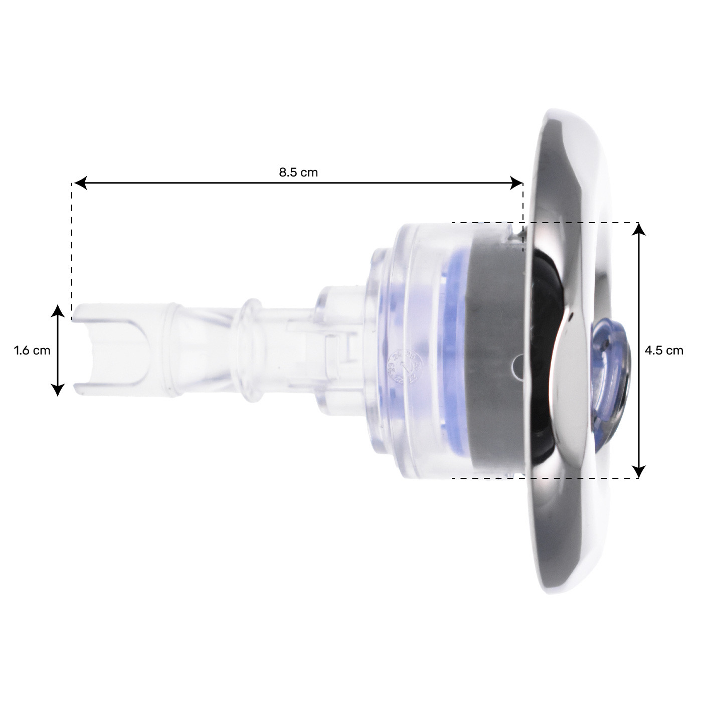 Jet 3" (84mm) Roto Light Inox Wellis
