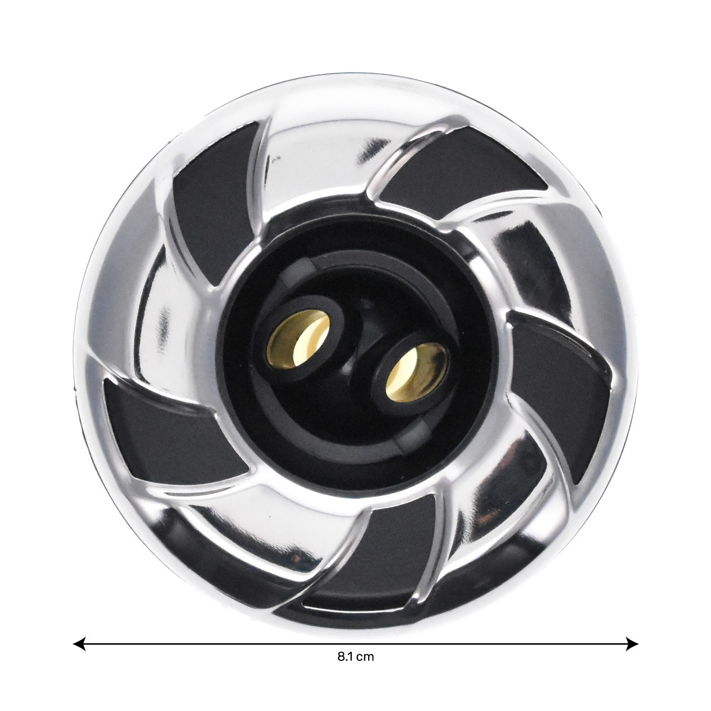 JET, CAL SPA, 3 1/4"", FILETÃ, ROTO, INOX/NOIR Calspas®