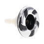 JET, CAL SPA, 3 1/4"", FILETÃ, ROTO, INOX/NOIR Calspas®