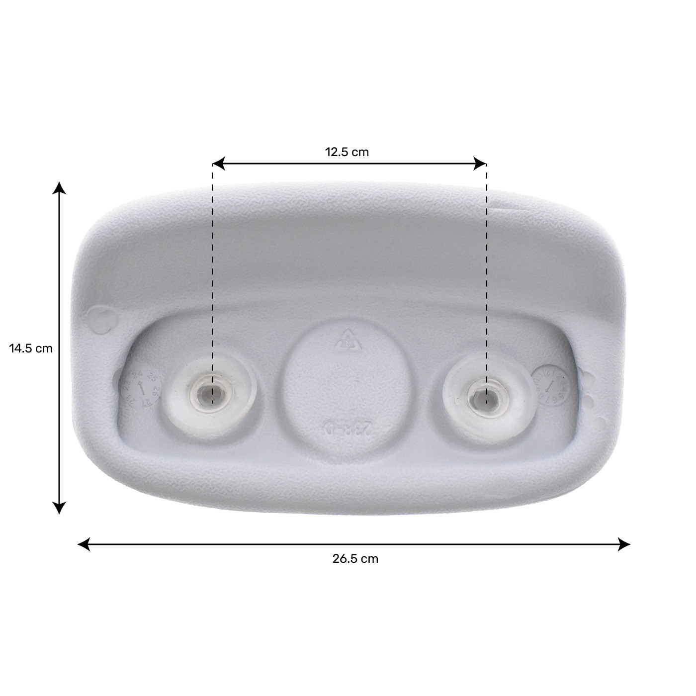 Appui-tête droit Boospa EVA238 gris à ventouse