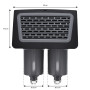 Skimmer complet double filtres Façade avec grille