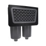 Skimmer complet double filtres Façade avec grille