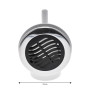 Bonde de fond 1,5" en ABS/INOX (plaque noir)