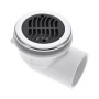 Bonde de fond 1,5" en ABS/INOX (plaque noir)