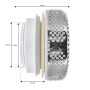 Bonde d'aspiration face inox 2"