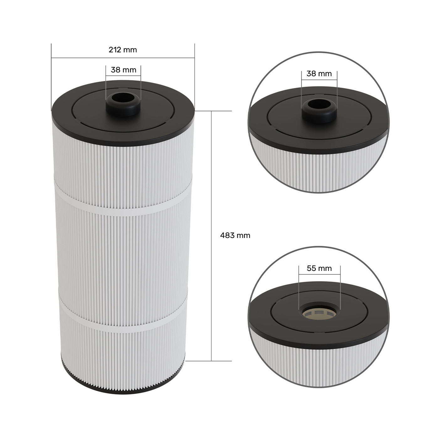 Filtre spa (81252 / C-8326 / T-8326 / PSD125-2000 / FC-2780)
