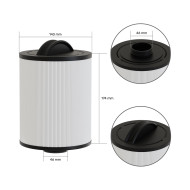 Spa filter (50653 / PWL25P4-M / TOP-03-809)