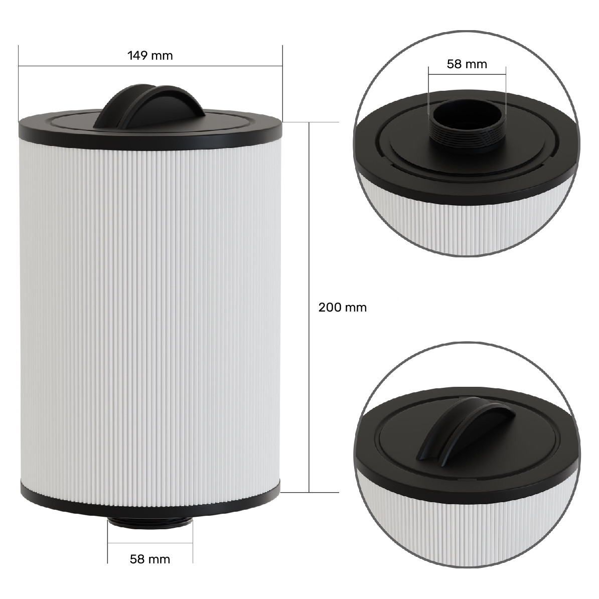 Spa Filter (60355 / PAS40-F2M / JAZZI TYPE 3)