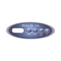 Overlay for VL200 Control Panel Blower-Jets-Temp-Light