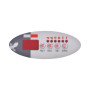 Autocollant pour clavier TSC-9 9916-100186