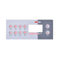 Whirlpool-Bedienfeldfolie GECKO TSC-8 – 10 Tasten
