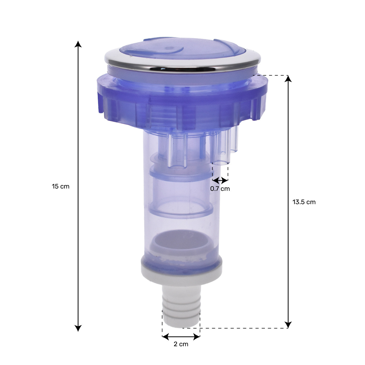 Fontaine LED circulaire ABS/INOX INOX