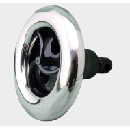Whirlpool-Düse 5" (128 mm) Twin Rotoo zum Schrauben - Edelstahl abgeschrägt