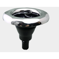 Jet 5” (128mm) Twin Roto à visser - Noir - Inox lisse