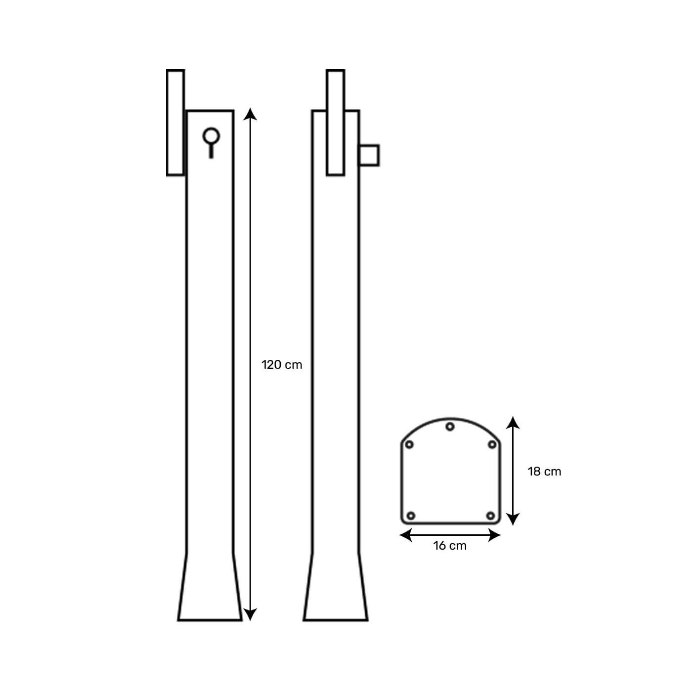 Jolly Go Solar Shower – 20 L Capacity – Poolstar