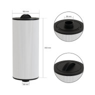 Pro Clear II 2000-498 filter for Jacuzzi® spa / 6CH-945 / PJP45-F2S / FC-2717