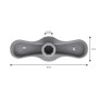 2'' diverter handle Light grey