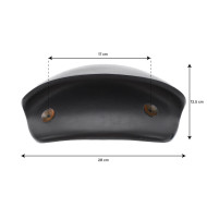 Anthracite Gray Headrest with Suction Cups