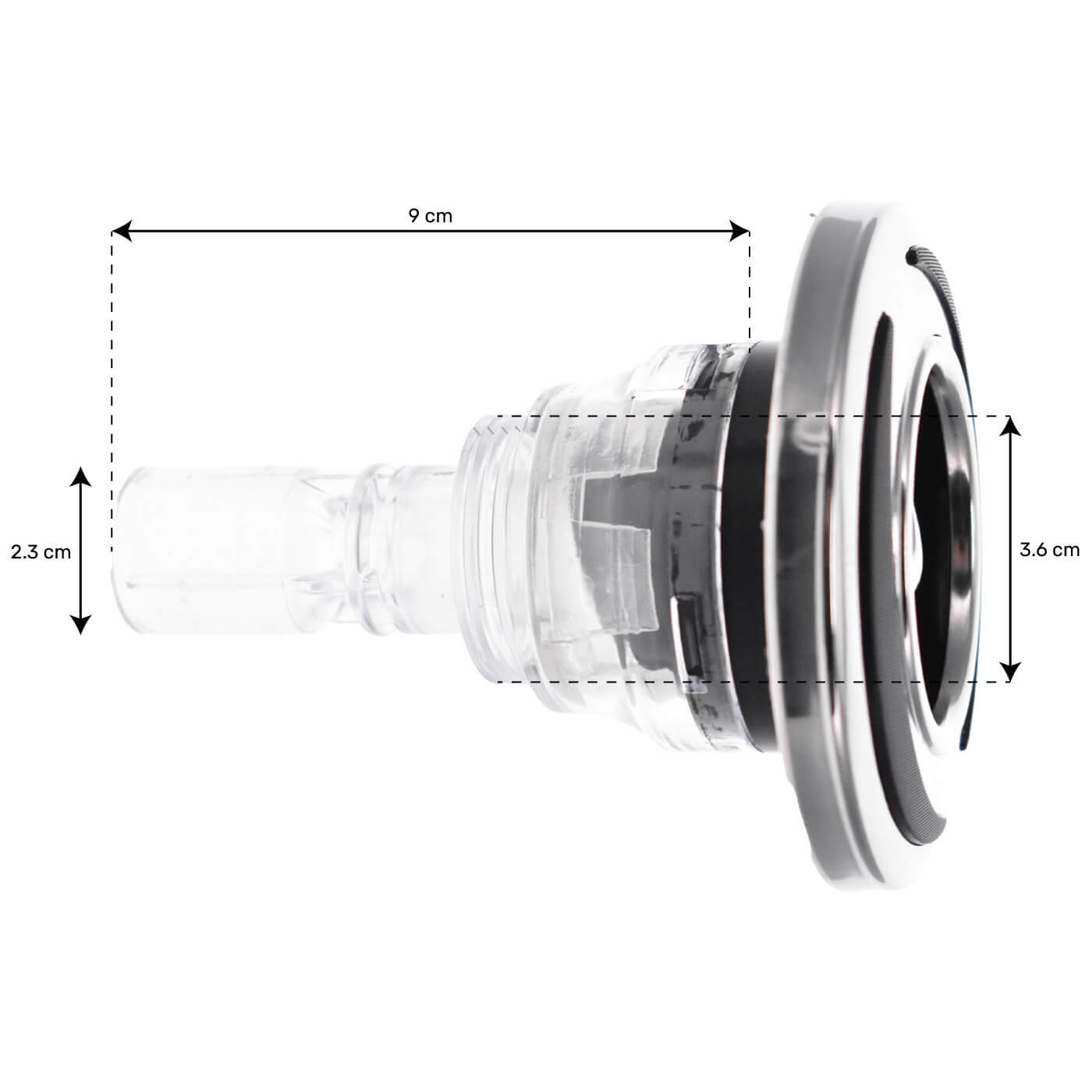 Jet directionnel 3.5" à visser - Douille incluse