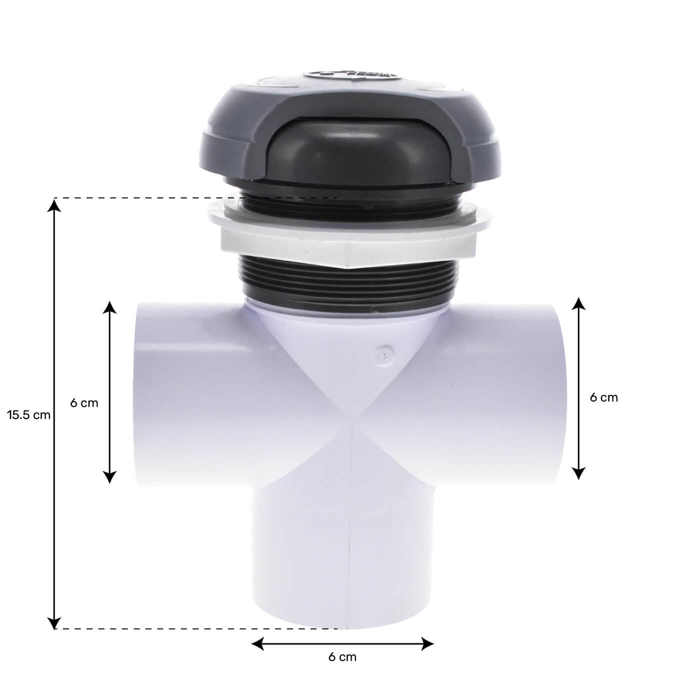 Inverseur de pompe 2" 3 voies à visser pour spa BE WELL