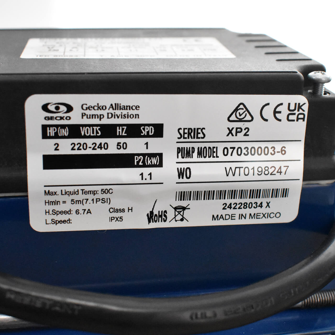 Pompe de massage Flo-master XP2E 2.0 HP mono-vitesse - Reconditionné