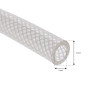 Tuyau transparent renforcé 9x14
