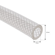 Transparent reinforced hose 19 x 25 mm for spa