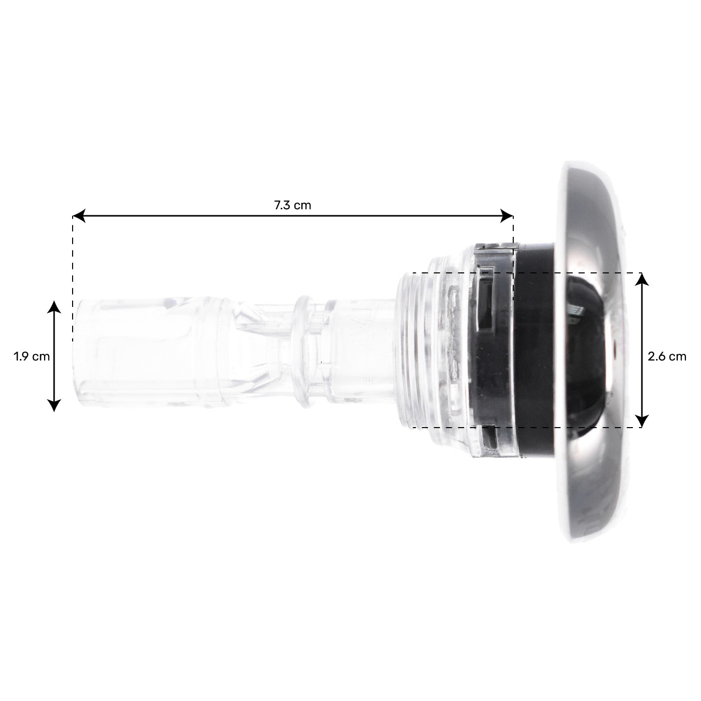 Jet 2.5" (64mm) série Crystal Noir Roto