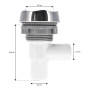 Vanne de régulation pour Cascade Inox/ABS/Bicolor ABS,Bicolore ABS-INOX,INOX INOX