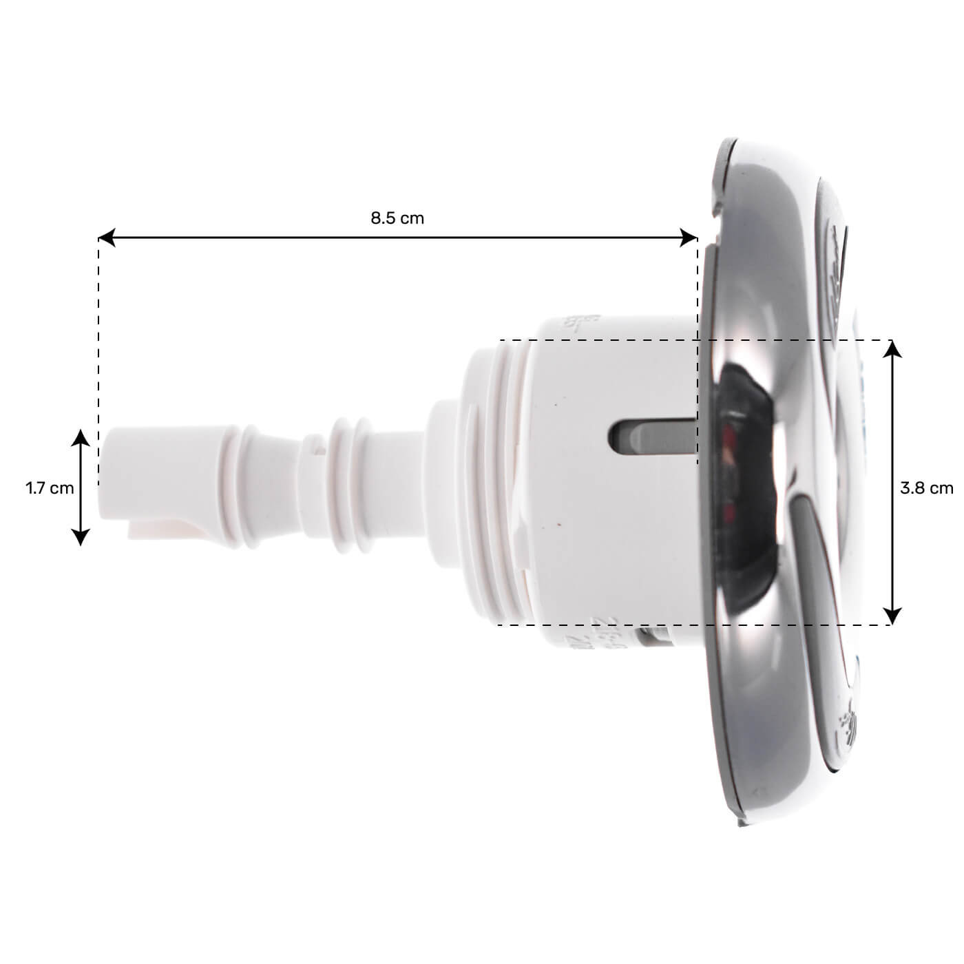 JET MINI ROTATIF INOX ABS GRIS / PL-41236SS / LA SPA