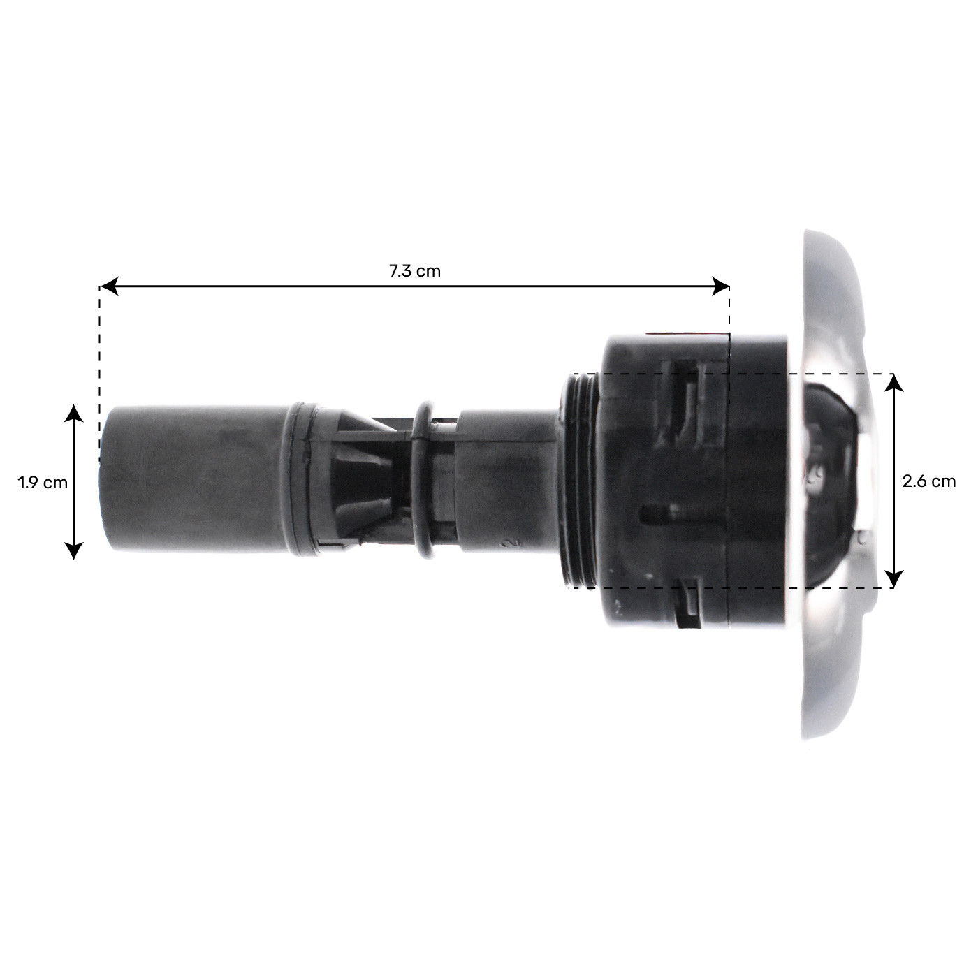 Jet 2.5" (64mm) série Crystal Cyclone Roto