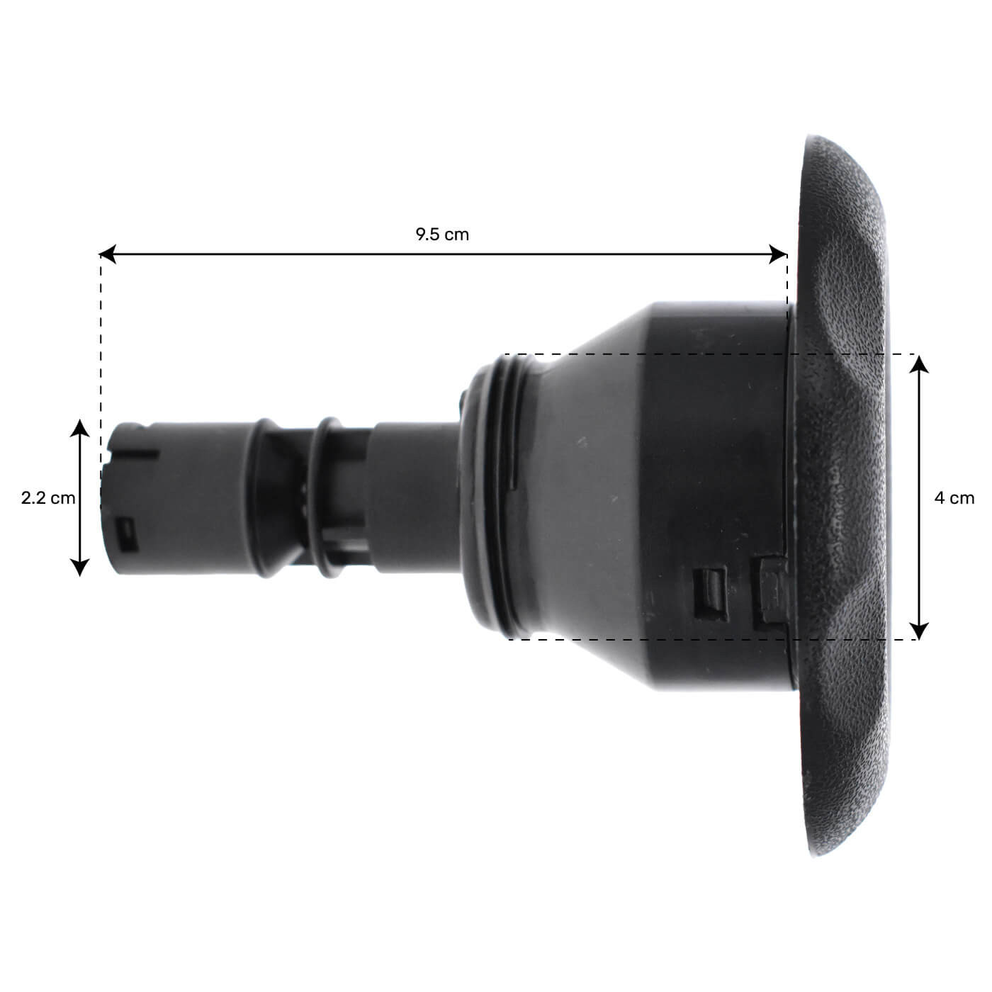 Buses en 4 pouces ( 100mm ) Roto ( jet rotatif ) ABS scalloped ( biseauté )