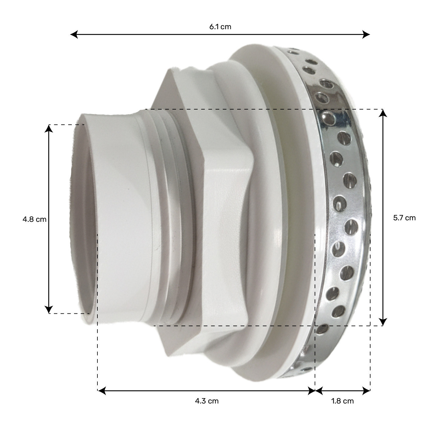 3.5 Inches Suction Fitting Stainless Steel