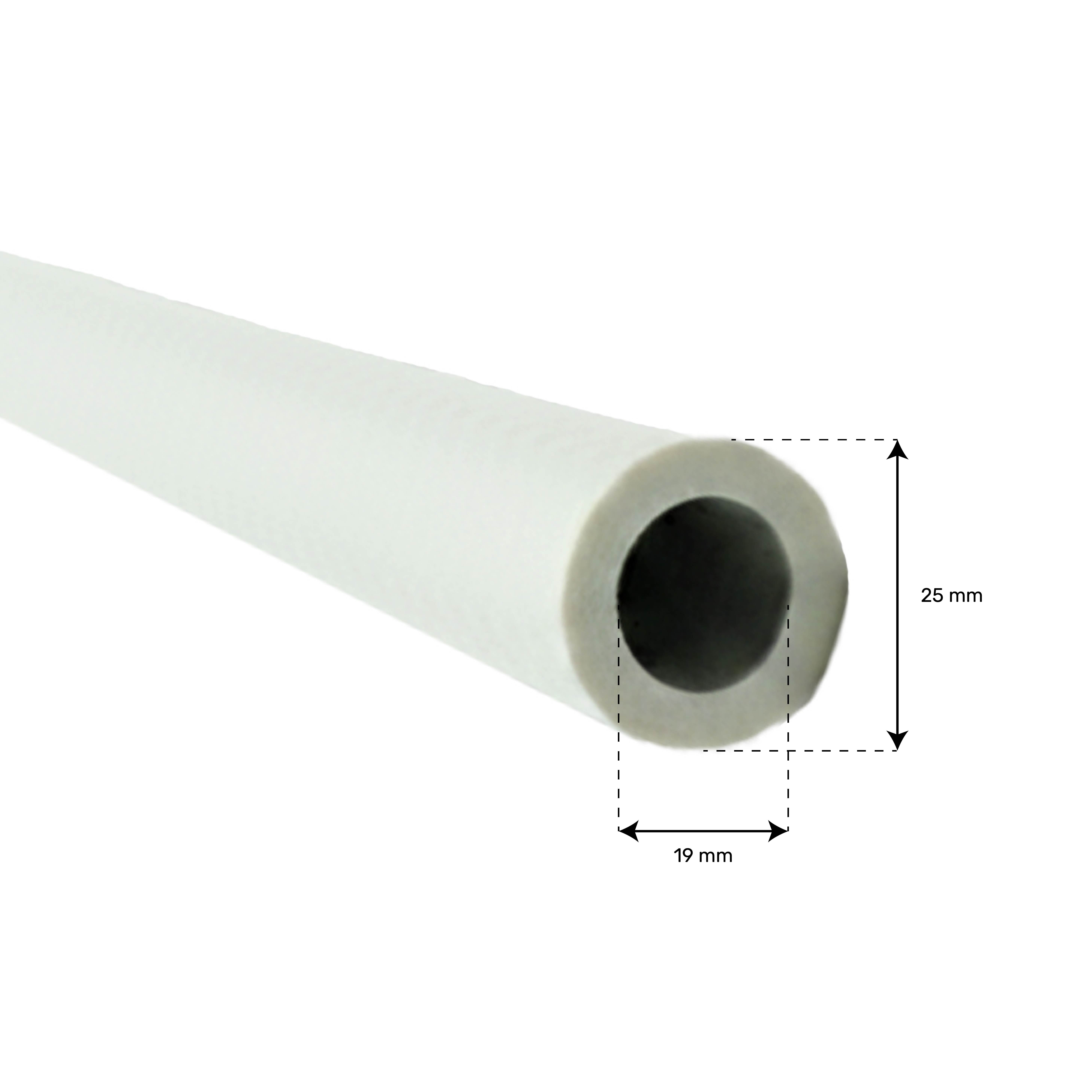 Tuyau blanc renforcé 19X25