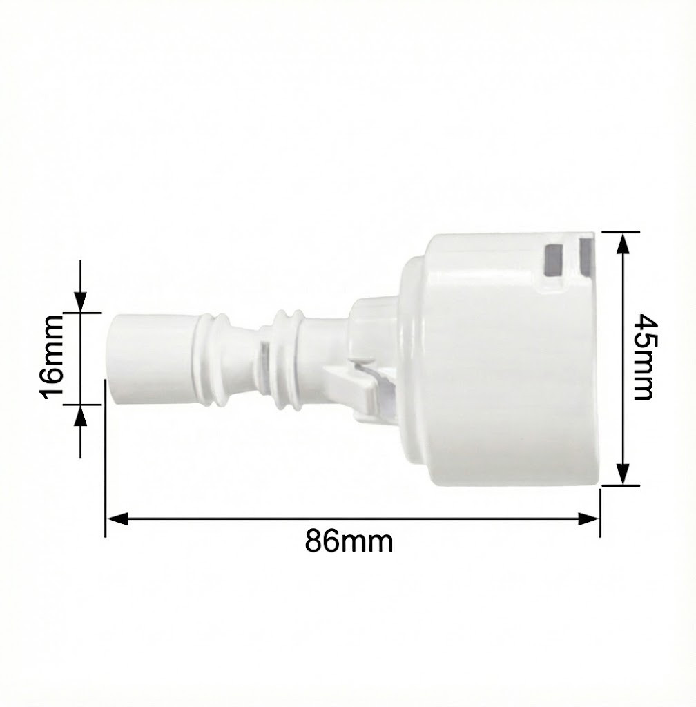 Mini Storm spa jet body in snap in connection