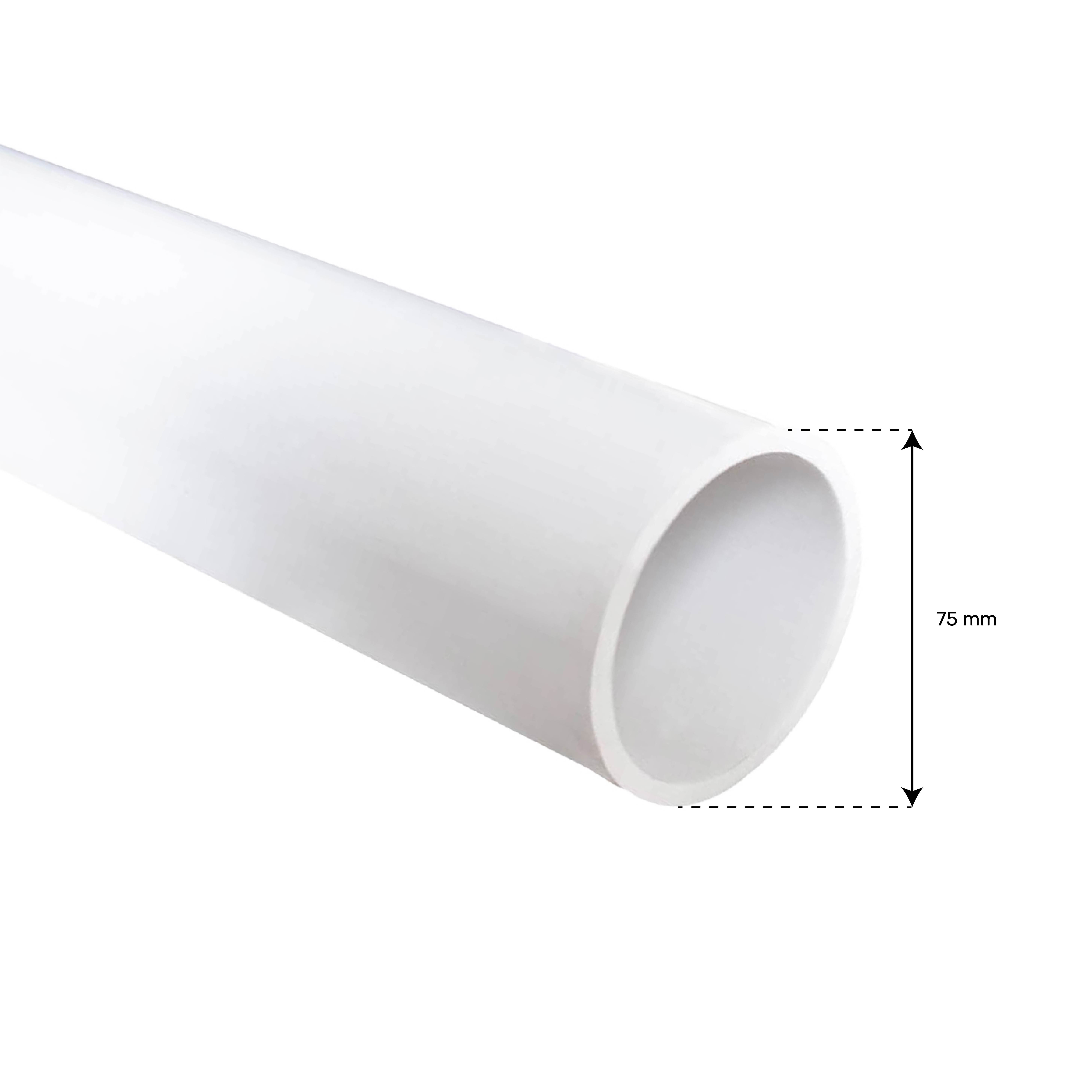 Tube PVC rigide 2.5''