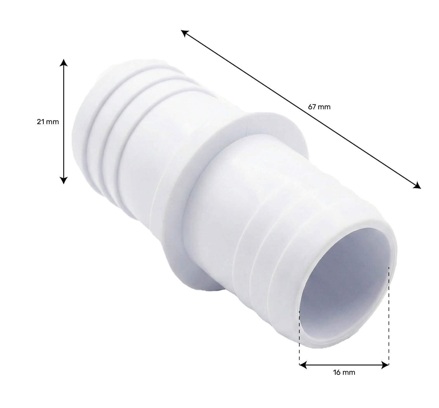 3/4 inch barbed coupling