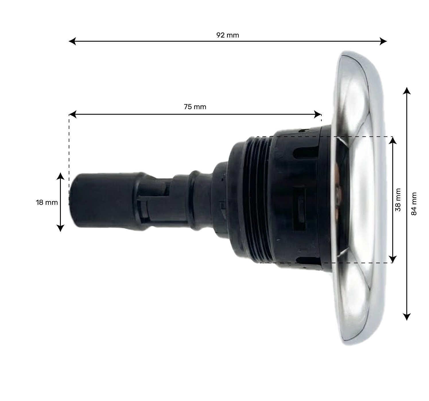 Jet 3" (76mm) série Crystal Jet directionnel