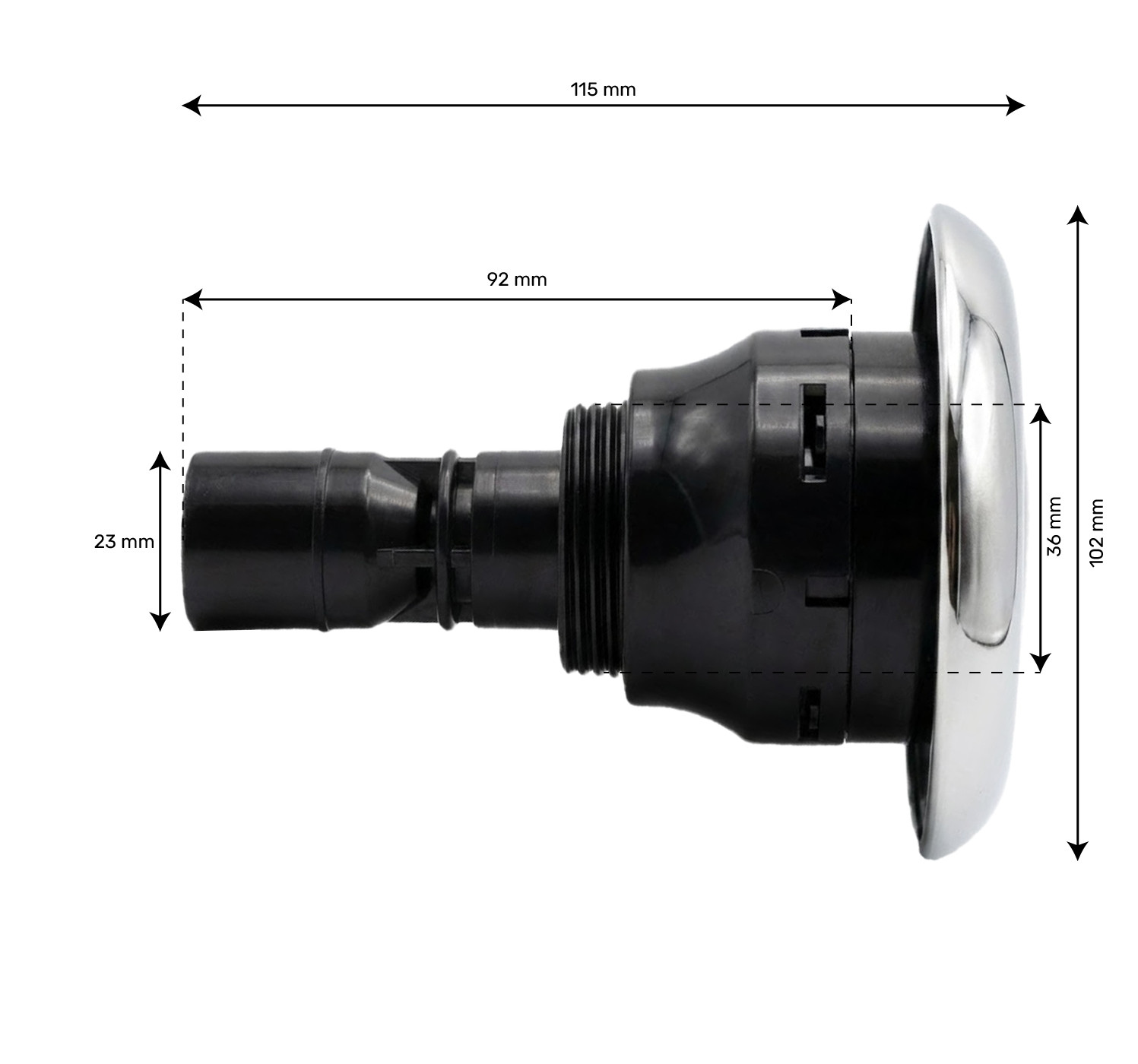 Jet 4" (102mm) série Crystal Jet directionnel