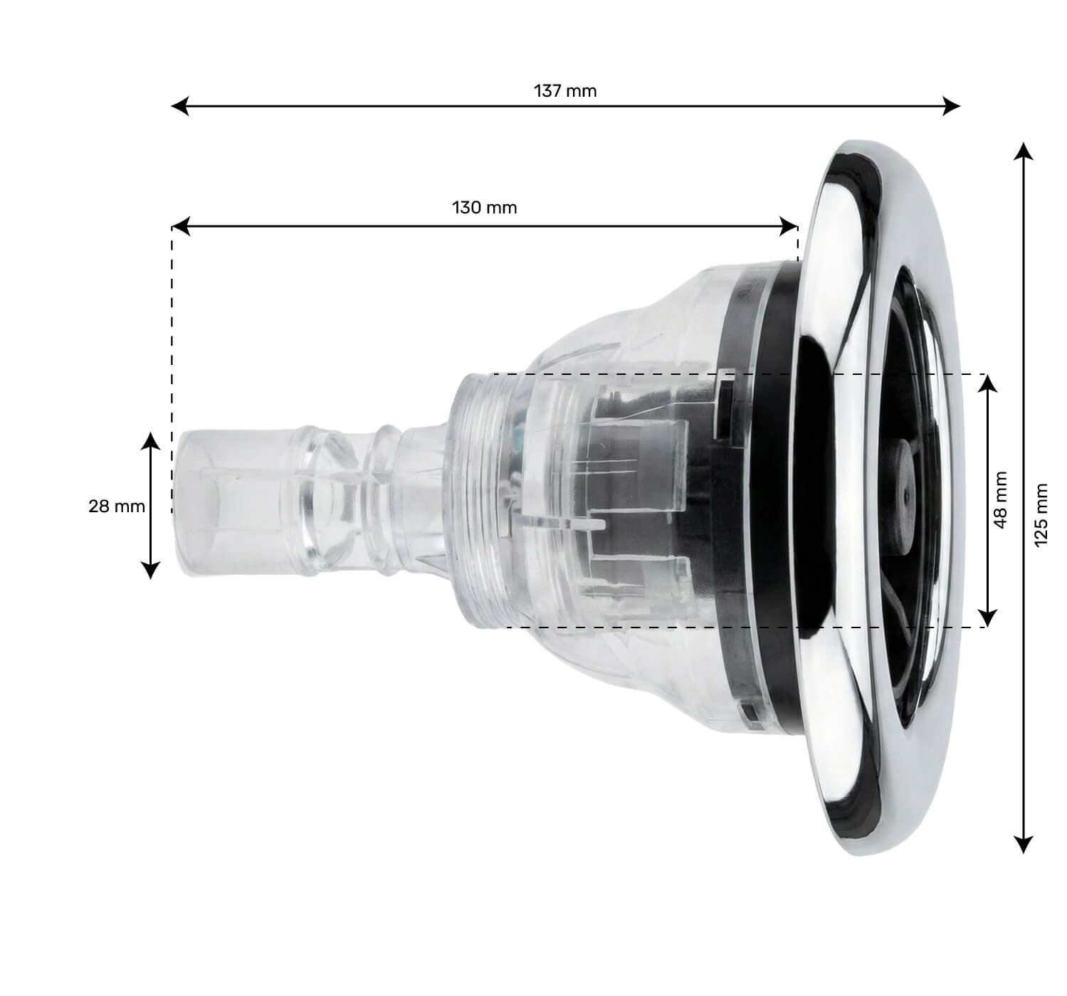 Jet 5" (130mm) série Crystal Twin roto