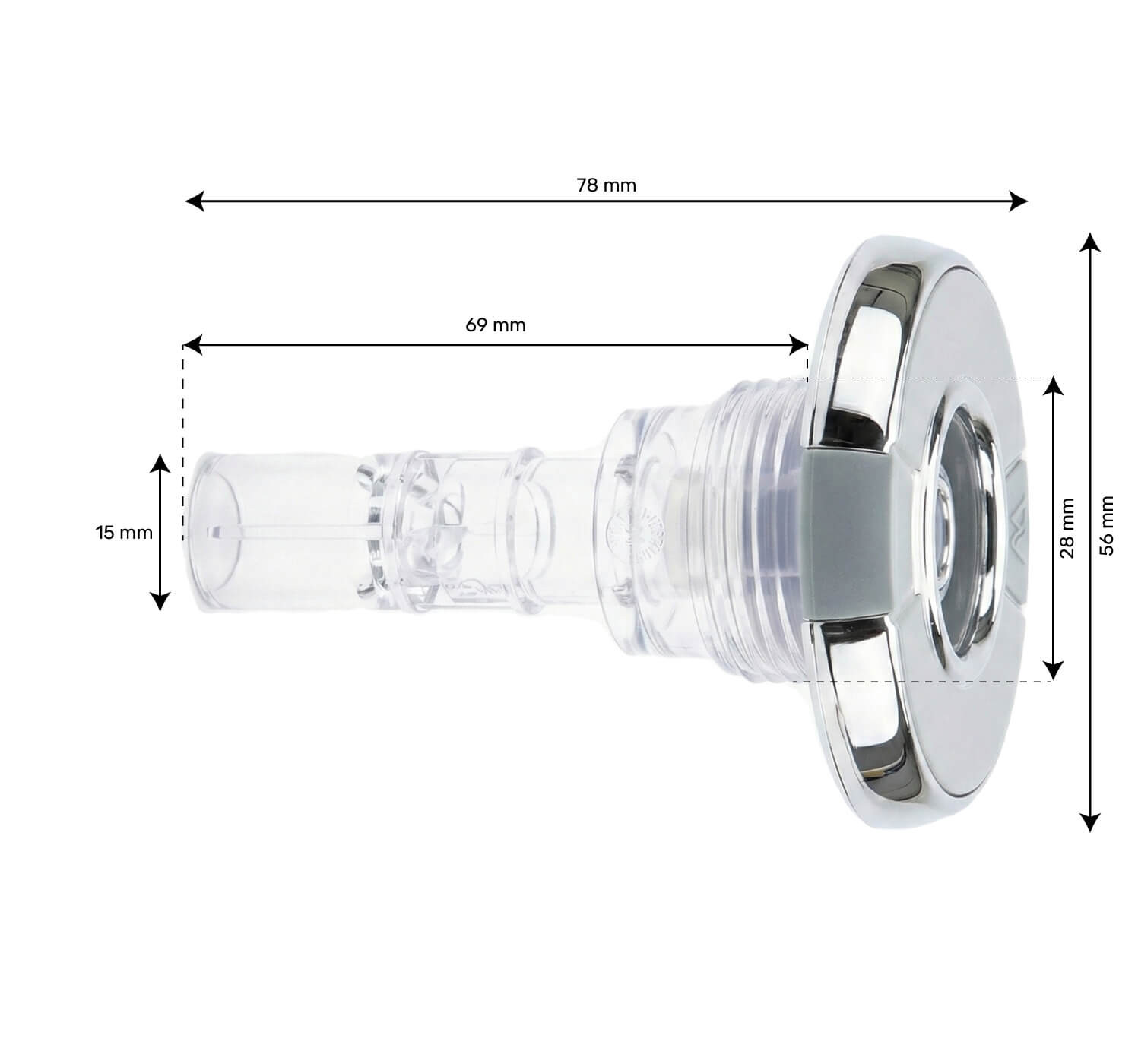 Jet 2" (56mm) Directionnel Inox V3