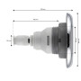 5" (129mm) série Smooth Inox à visser Twin roto