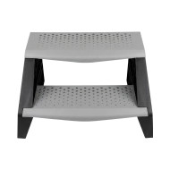 Escalier 2 marches - Gris et Noir