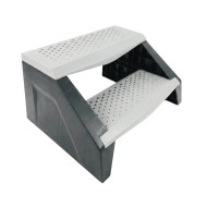 Escalier 2 marches - Gris et Noir